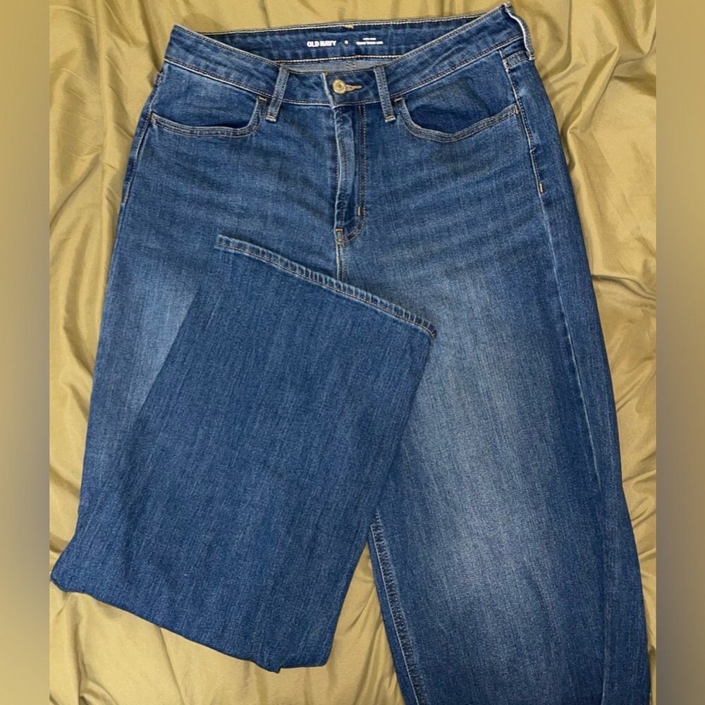 Old navy blue high waist wow wide leg jeans